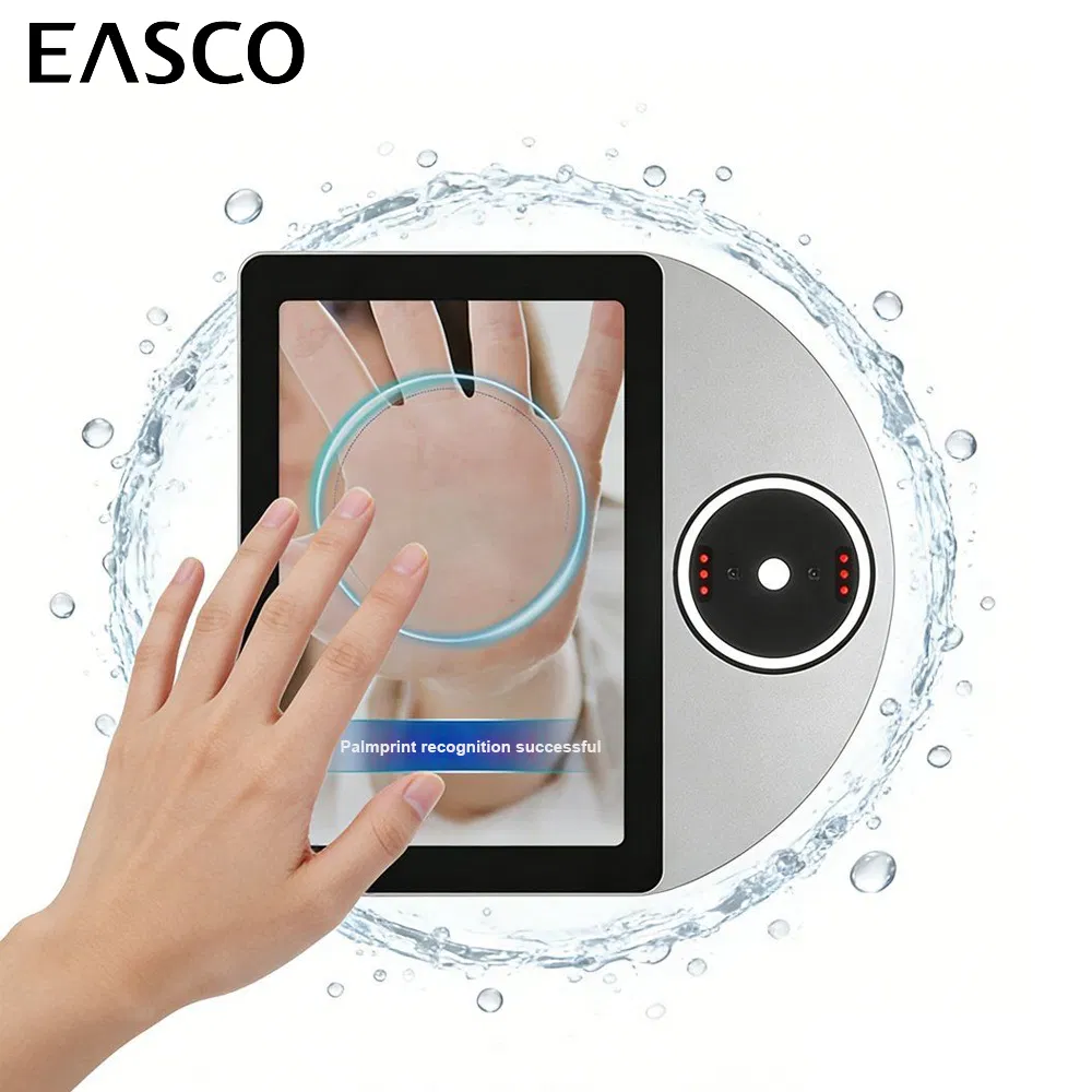 Factory Price 8-Inch Biometric Palm Finger Reader Face Recognition Attendance System Face Palmar Vein Detection Access Control Face Recognition Terminal