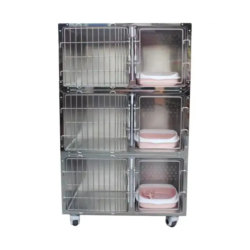 Modular Stainless Steel Dog Cage