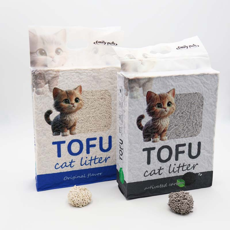 Quality Economical Super Fast Moisture Absorption Flavor Strip Tofu Cat Litter Strong Clumping Clay Cat Sand OEM ODM Cat Litter Factory Natural