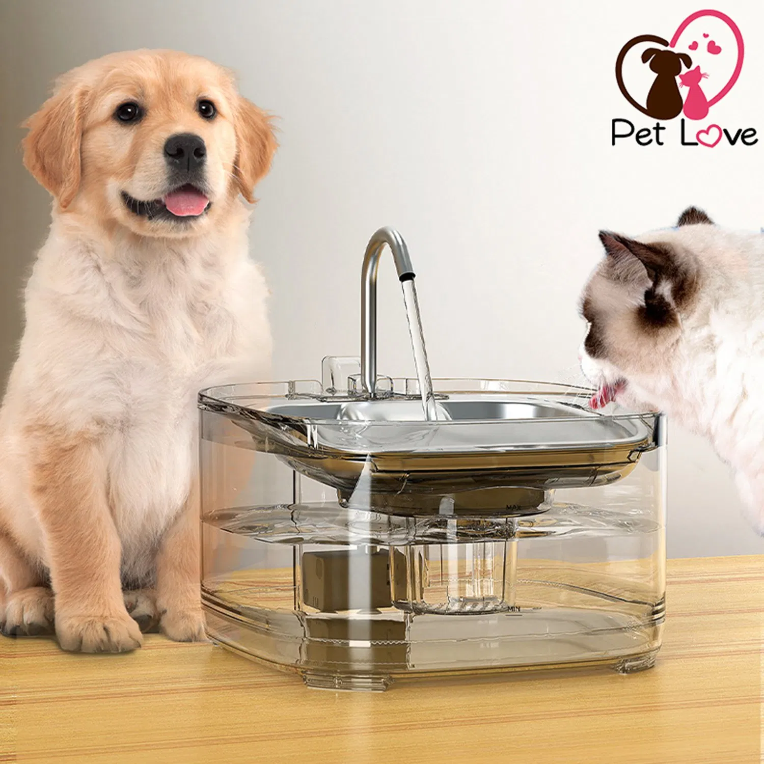 Automatic 3.2L Smart Pet Water Fountain with Dual Water Modes