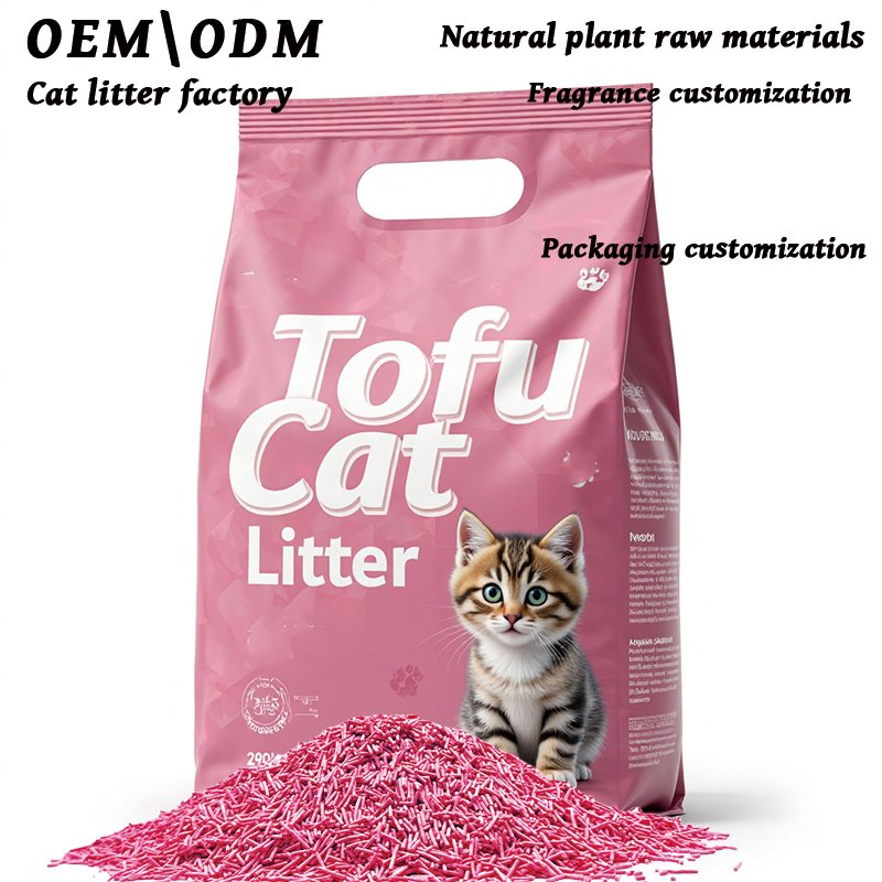 Pet Product Tofu Cat Litter Lightweight Biodegradable Tofu Cat Sands for Post-Operative or Medical Recovery Gentle and Non-Irritating for Indoor Cats