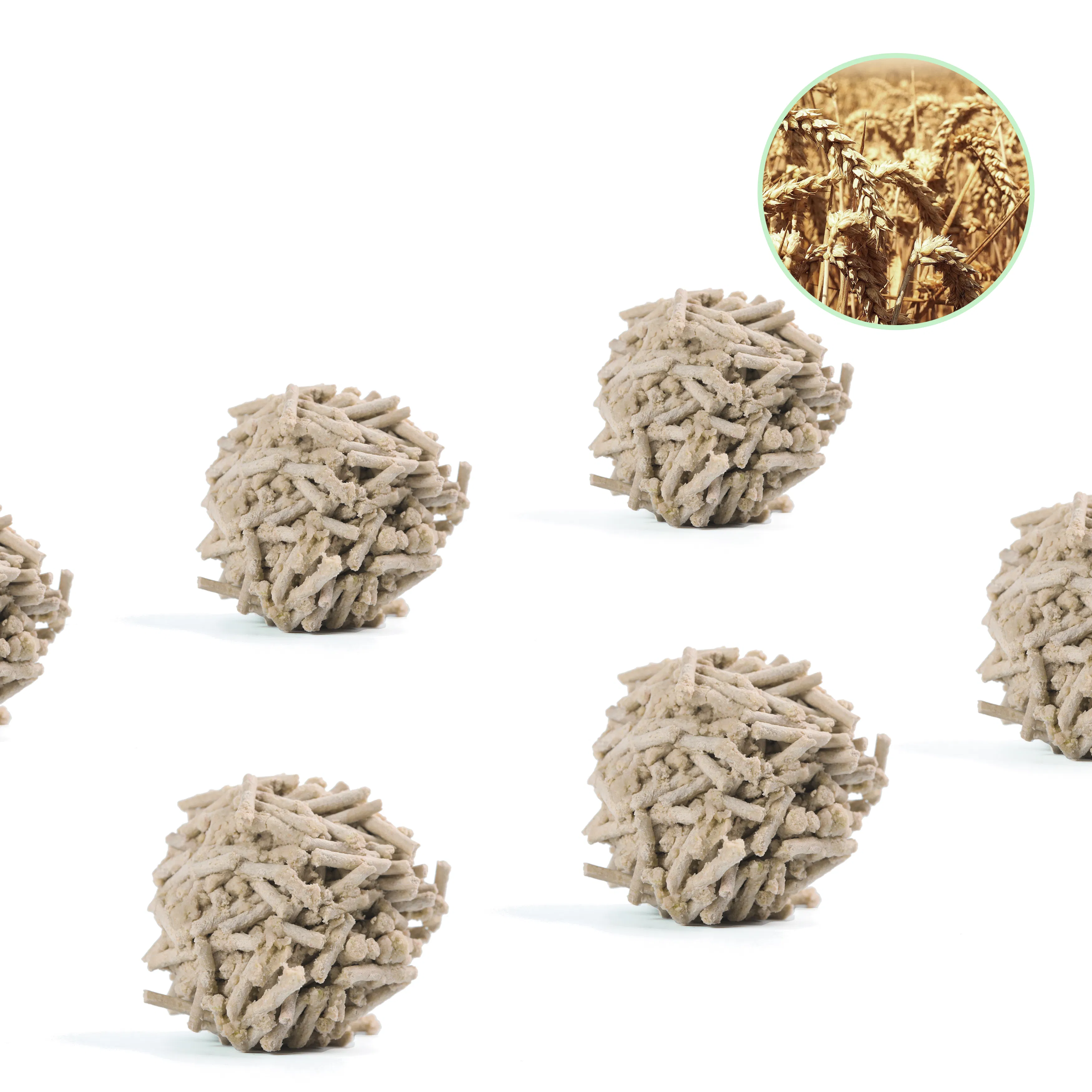 Premium Odor Control Natural Cereal Clumping Cat Litter with Plant-Based Fiber