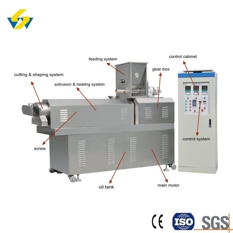 Soybean Chunks Machine Textured Vegetable Protein Extrusion Food Machine Extrusora De Alimentos