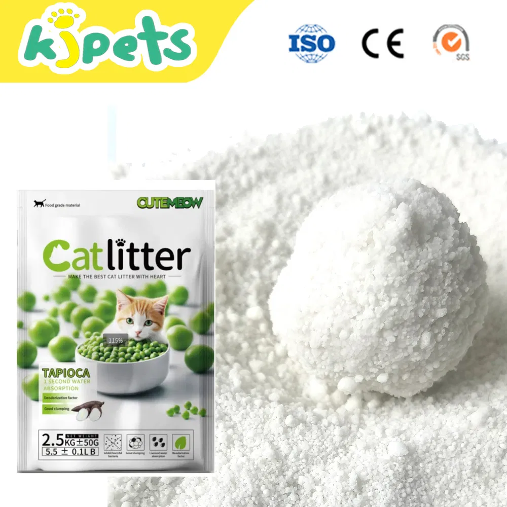 High Quality Natural Tofu Cat Litter with Cassava Antibacterial Deodorizing Sand with High Quality Clumping Cassava Cat Litter