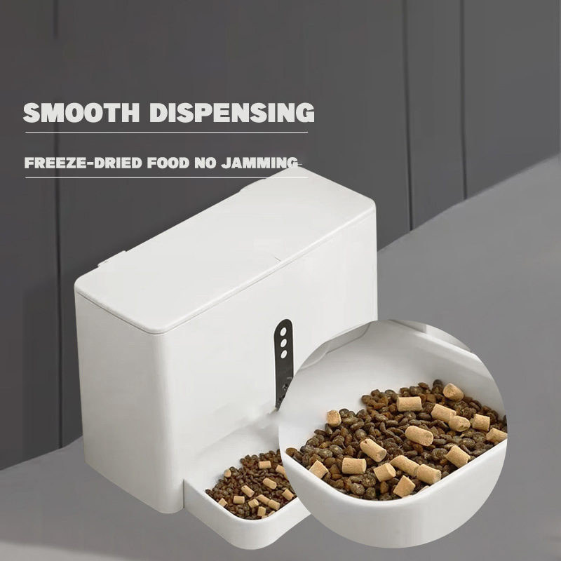 Built in HD Camera Monitoring Smart Pet Feeder with Remote Diet Management