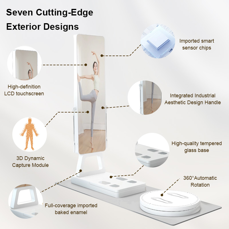 Gym Professional 8-Electrode Body Fat Analyzer, Body Tracking Bioimpedance Technology, Body Composition Analyzer