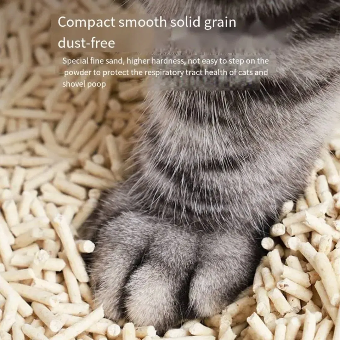 Organic Sustainable Bamboo Cat Litter with Ultra Deodorization for Pets