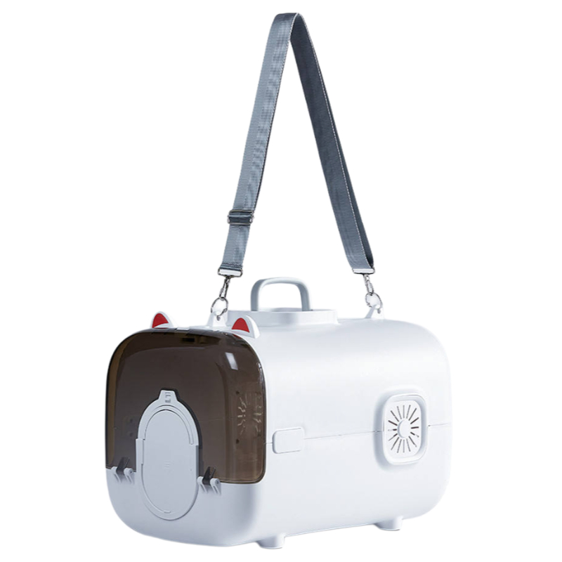 Large-Capacity Pet Travel Cage for Cats Dogs with Fresh Air System