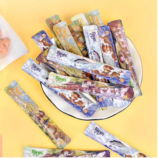 Wet Cat Treats for Adult &amp; Senior Cat Treats Pet Toppers Grain-Free Squeezable Creamy PURé E 15g OEM ODM