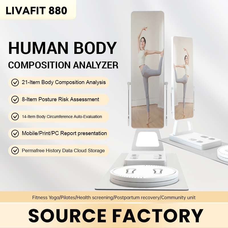 Gym Professional 8-Electrode Body Fat Analyzer, Body Tracking Bioimpedance Technology, Body Composition Analyzer