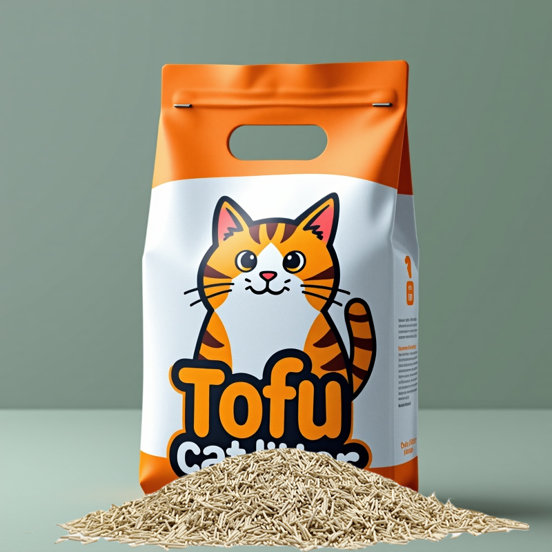 Natural Plant-Based Tofu Cat Litter 6L Pet Cat Clean Products OEM Factory
