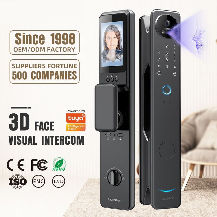 Electronic Cerradura Intelligent Digital Biometric WiFi Keyless Smart Door Lock with Camera and Fingerprint Electronic Lock