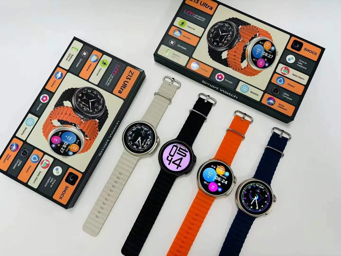 OEM/ODM Z13 Smart Watch with Temperature Warning System - Customizable