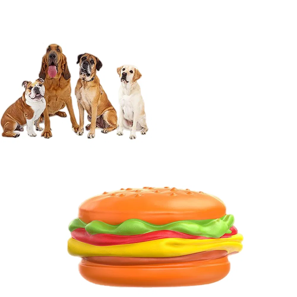 Fun Dog Play Pet Toy - Teeth Cleaning Rubber Chew-Proof Design