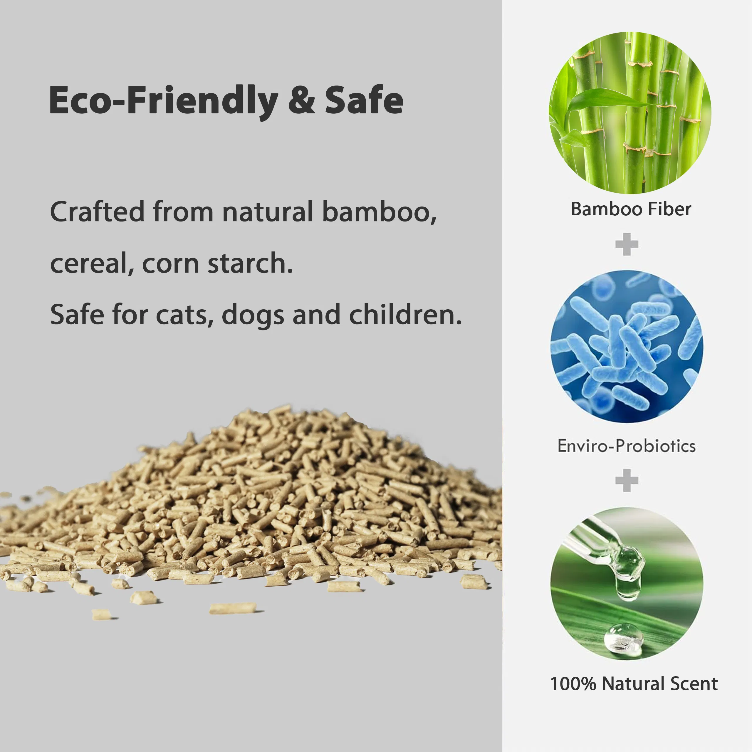 Factory Wholesale Natural Plant Based Clumping Cat Litter for Kitty - Superior Odor Control High Water Absorption Customized Package Cat Litter