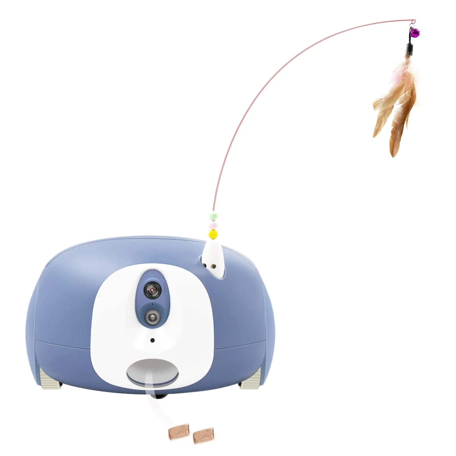 2025 New Automatic Turntable Rechargeable Electric Cat Toy with Feather Teaser