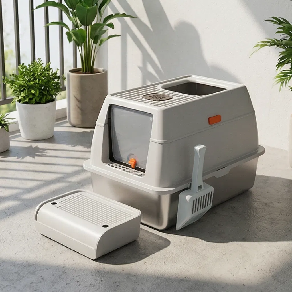 Versatile Durable Multi-Cats Cat Litter Box for Easy Maintenance