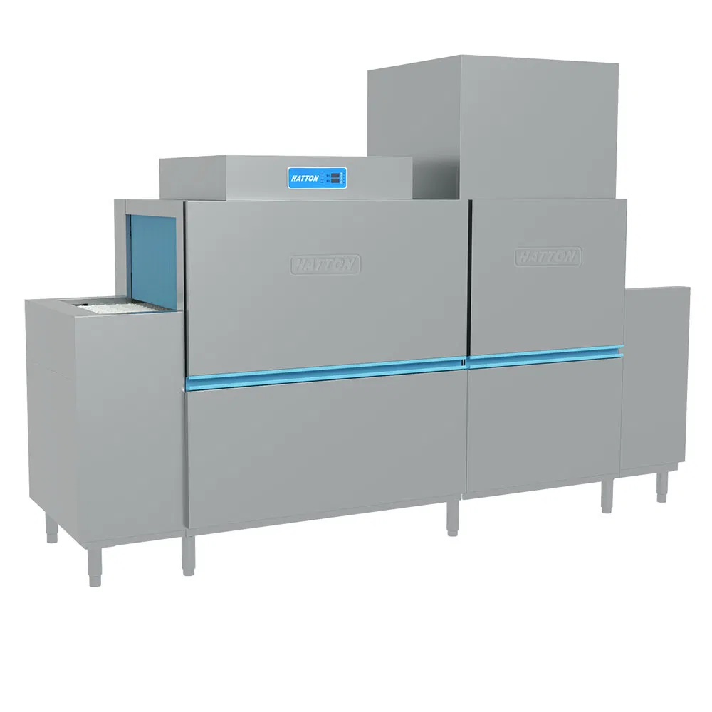 High-Efficiency Pass-Through Flat Type Dishwasher for Commercial Use