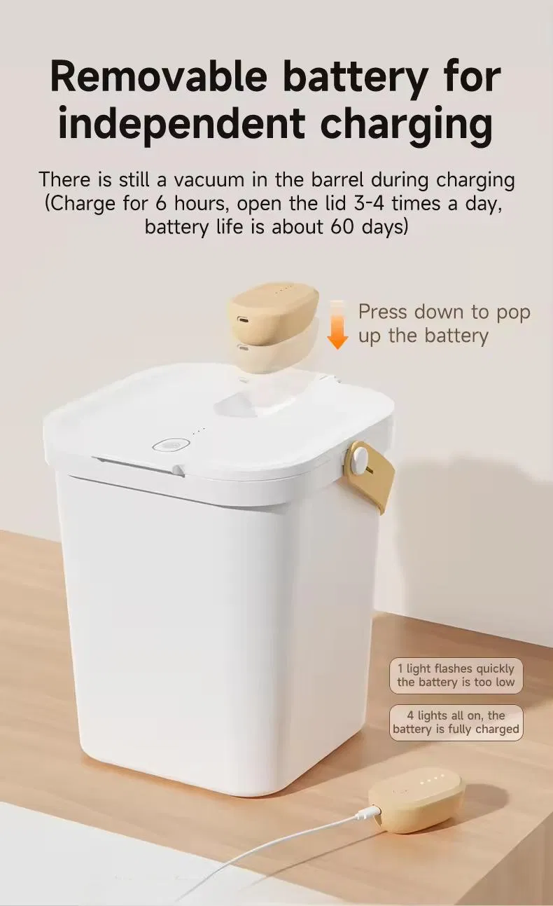 Smart Vacuum Grain Storage Bucket Eco-Friendly Portable Pet Cat Food Storage Bin