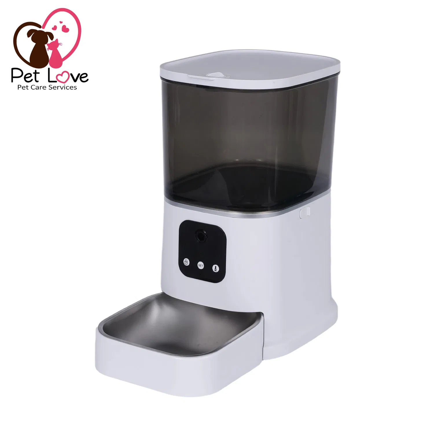 Automatic WiFi Pet Feeder with HD Video, Voice Interaction &amp; 5L Capacity