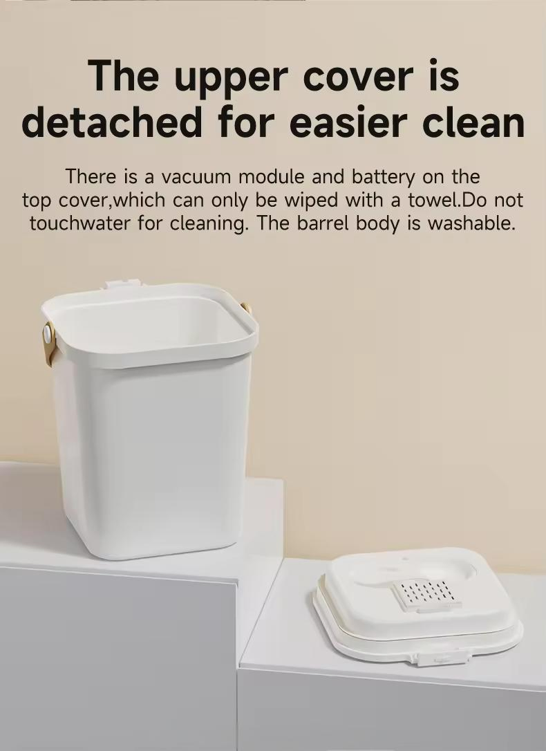 New Arrival Air-Pumped Moisture Proof Seal Large Capacity Storage Cat Food Bucket