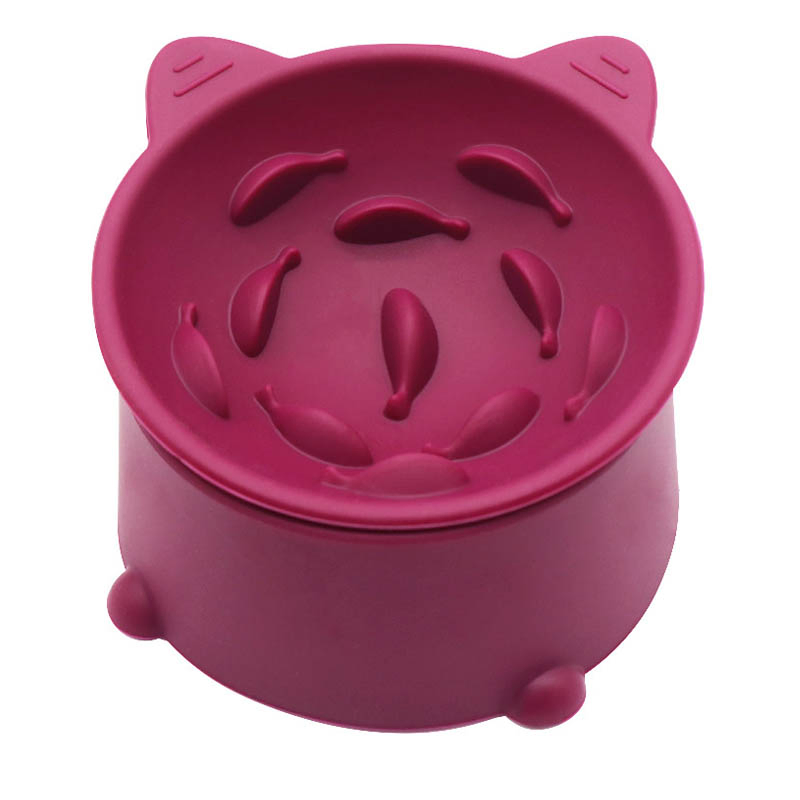 BPA Free Elevating Silicone Slow Feeder Bowl for Pets