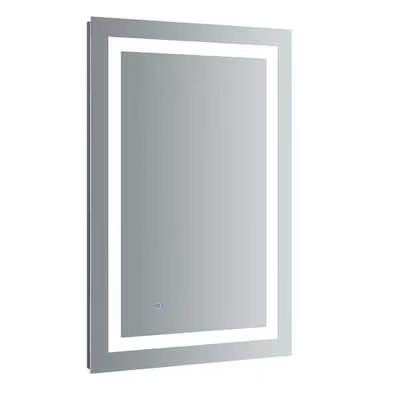 Hot Sale Touch Switch Smart LED Lighting Bathroom Mirror Modern IP44 Sandblasted Ant Fog LED Bathroom Mirror with Light