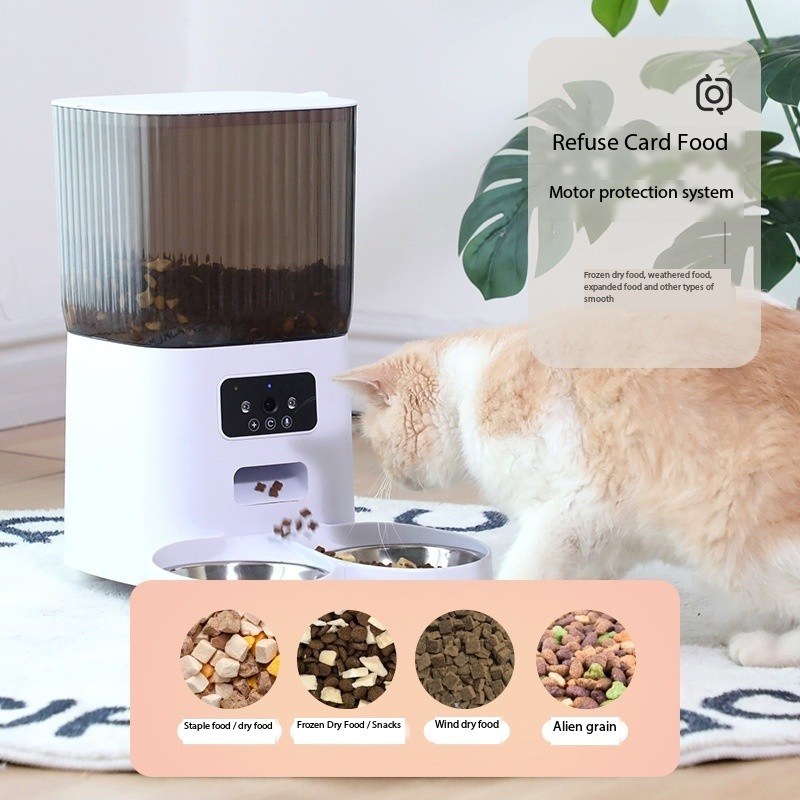 New WiFi Pet Smart Automatic Feeder Timed and Quantitative Pet Feeding Machine