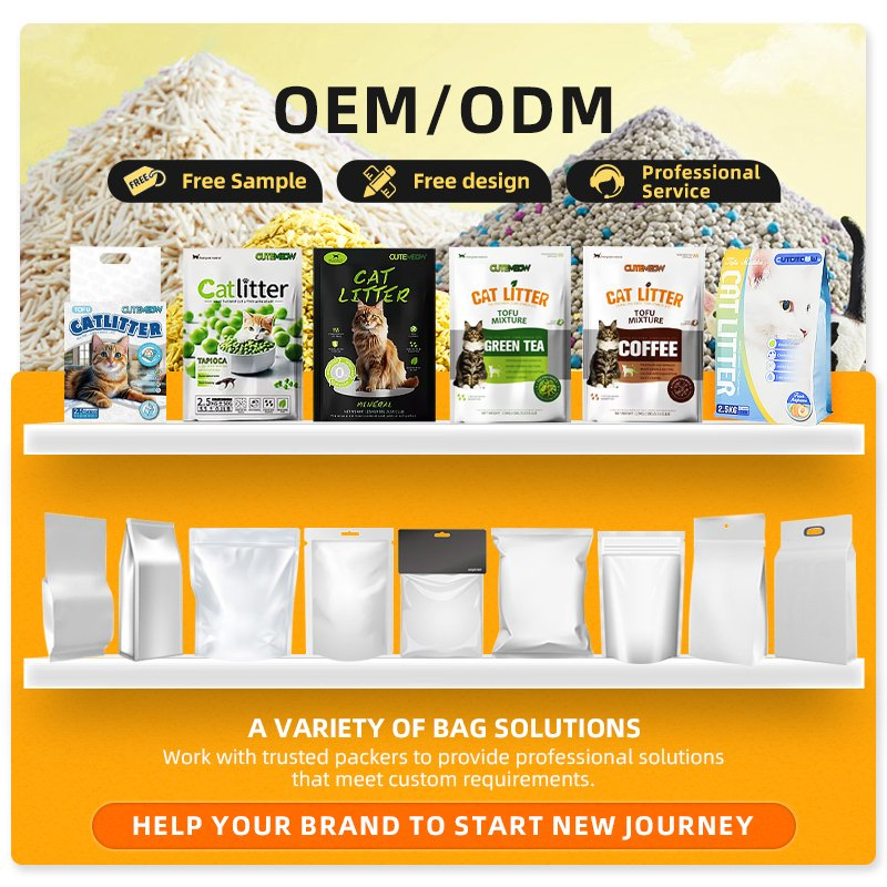 Wholesale Eco Friendly Pet Supplies Clumping Natural Tofu Cat Litter OEM Tofu Cat Litter