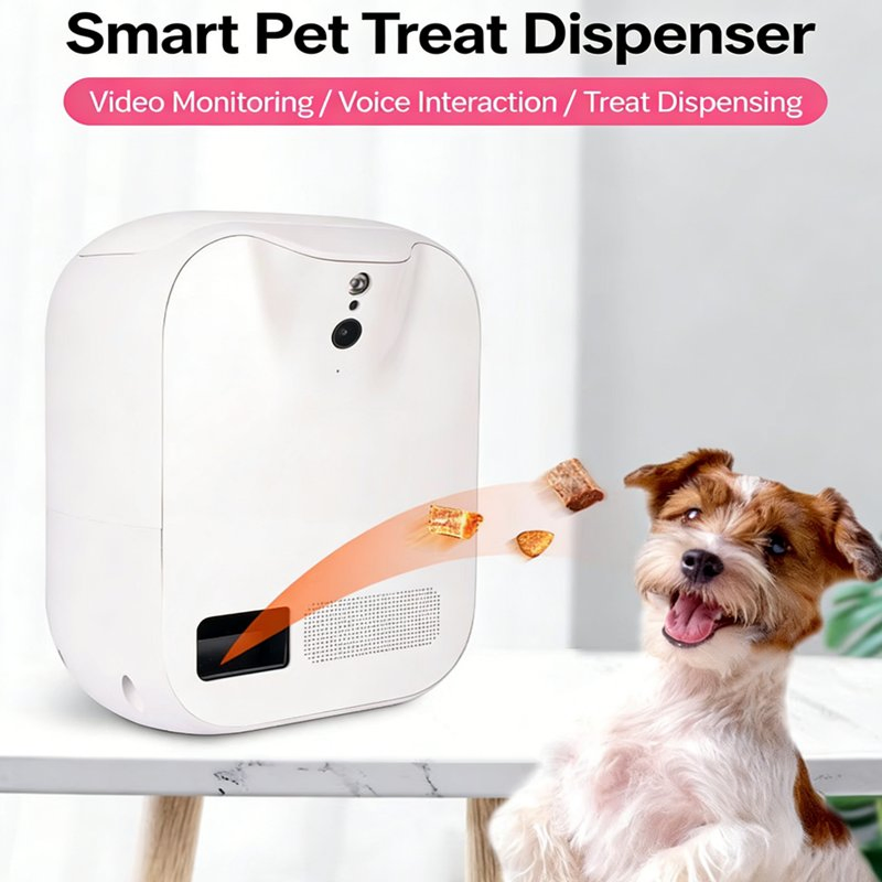 Automatic Feeder Video Intercom Cat Dog Smart Toy Pet Product