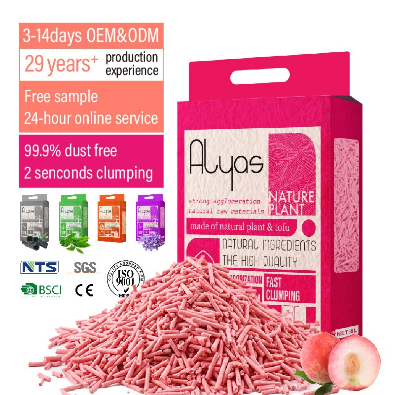 Fast Delivery Low Dust Strong Clumping High Quality Bulk Crush Tofu Cat Litter