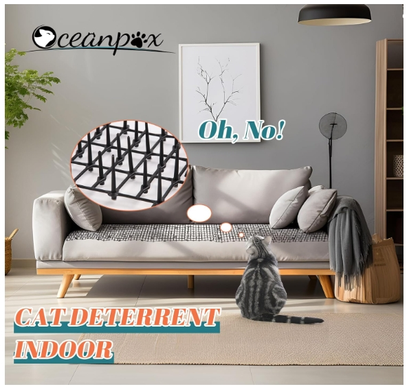 Multi-Use Cat Deterrent for Indoor and Outdoor Spaces