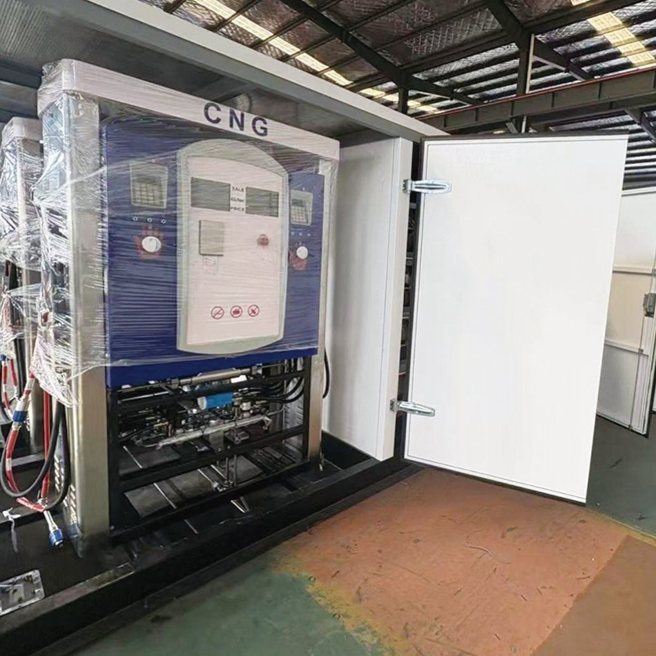 Smart Containerized Air Cooled Compressor 1500nm3/H CNG Daughter Filling Station for Feeding The Gas Pump