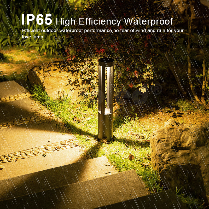 Modern 12W Post Light IP65 Waterproof Pillar Bollard Light Landscape Pathway Outdoor Led Lawn Lamp Garden Lighting