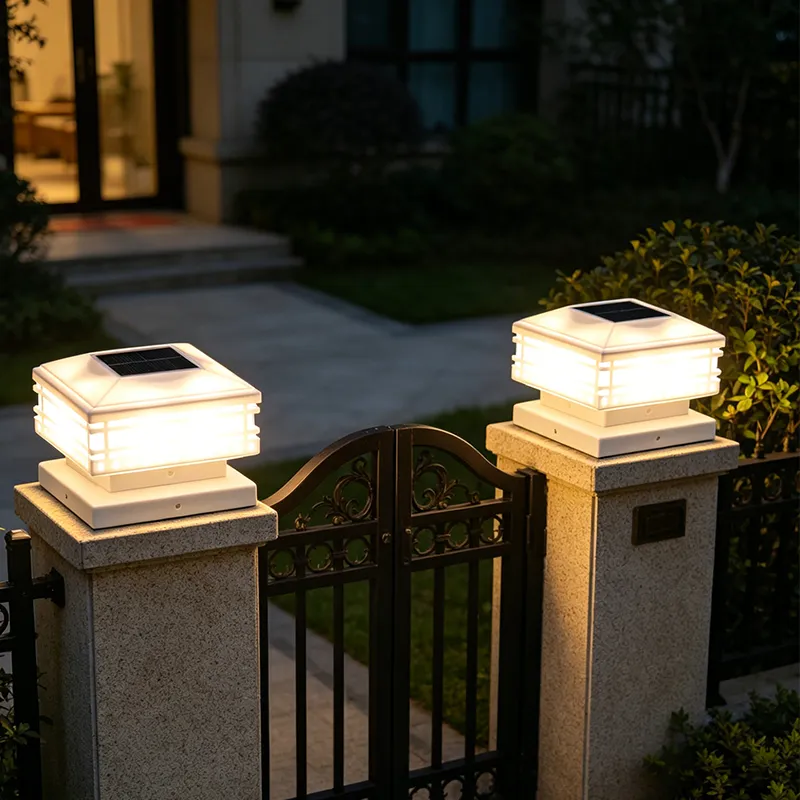 Solar Post Light View 2