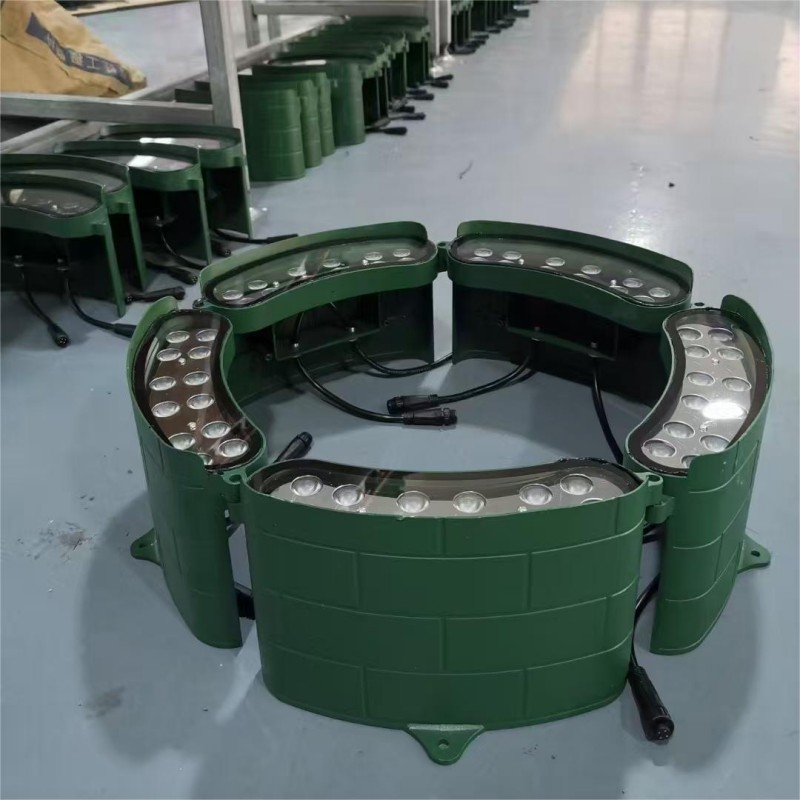 Aluminum Solar Spot Lighting for Garden Outdoor LED Lamp Spike Landscape Tree Hug Light IP65 Electric Bollard Spotlight Ring