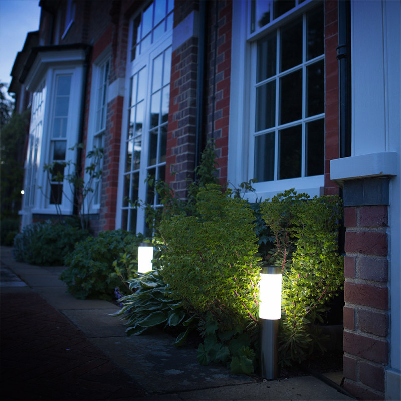 Solar LED Garden Lights IP65 Waterproof Stainless Steel Outdoor Camping Lawn Lights