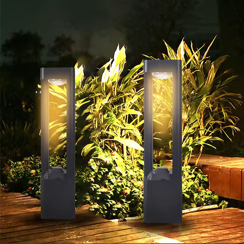 Wholesale Outdoor Garden Landscape &amp; Patio Solar Aluminum Led Lawn Bollard Lights IP65 Waterproof Remote Control 3-Year Warranty