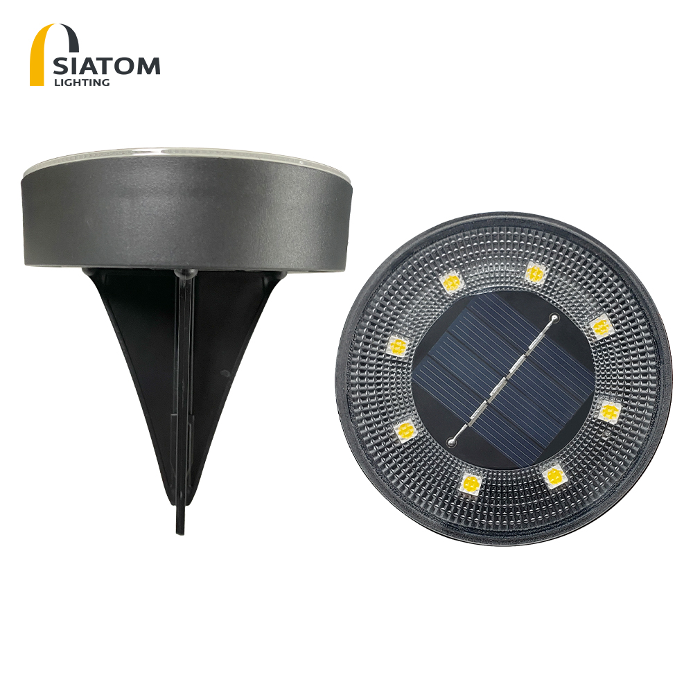 Best Outdoor Solar Power in Ground Lights IP68 Waterproof Garden Pathway Disk Light