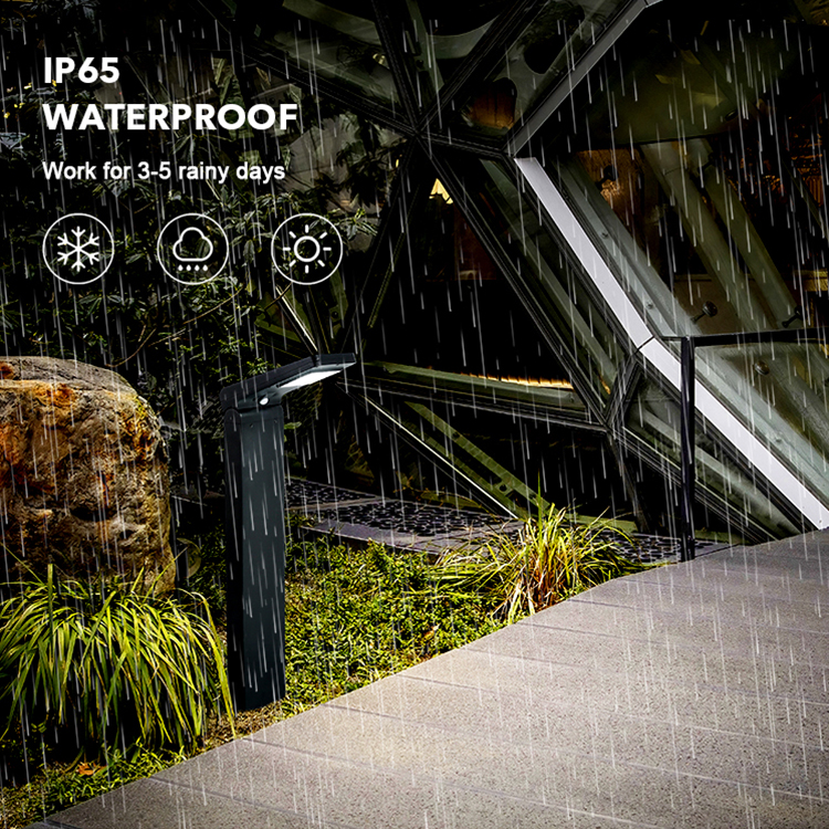 Modern Solar Powered Outdoor Pathway Decoration Landscape Waterproof Lawn Lamp Solar Spot Lights Led Solar Bollard Garden Lights