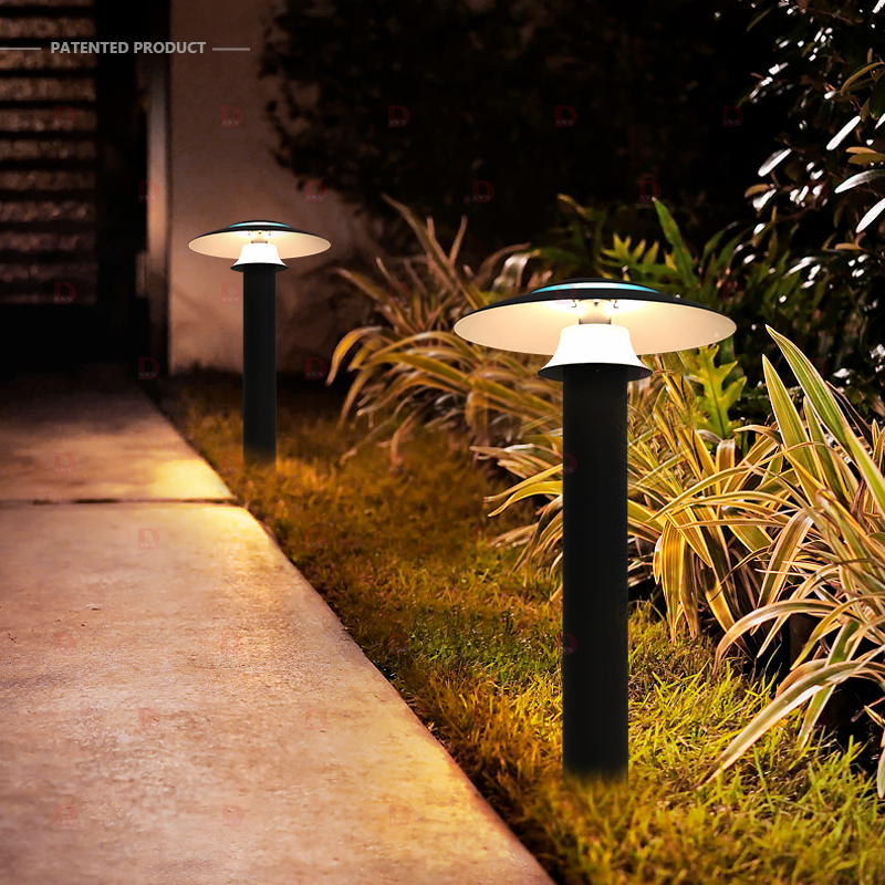 DAWN Modern Style Waterproof Light Control LED Solar Powered Solar Garden Light for Garden Decoration