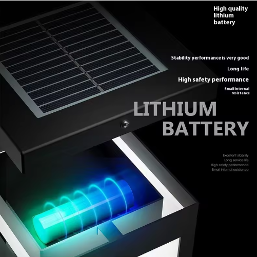 Modern Small Outdoor Aluminum LED Pathway Garden Lamps IP65 Rating Solar 10-Year Warranty Monocrystalline Silicon