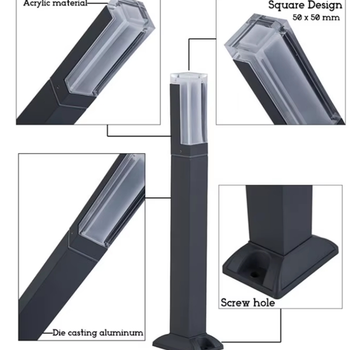 Waterproof Pillar Bollard Light 2