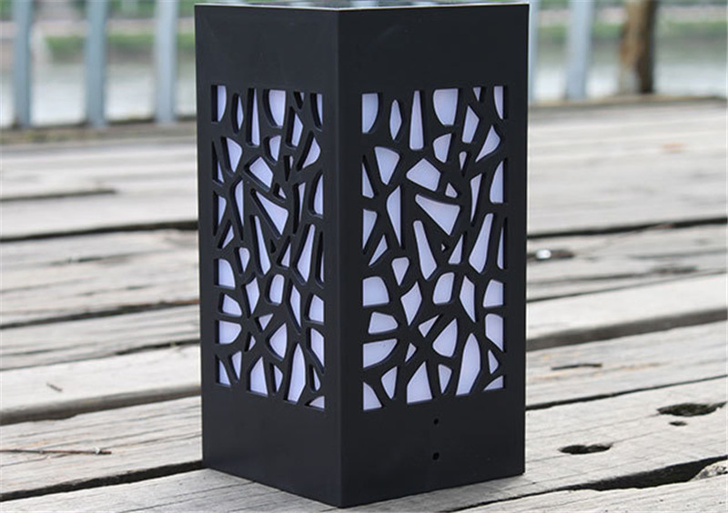 Solar Powered Outdoor Lighting Deck Post Cap Light