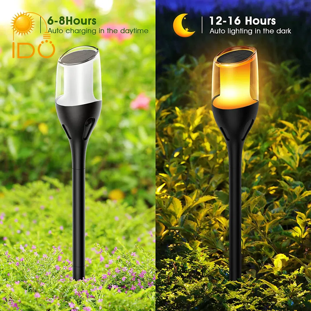 Solar Lawn Light Night View 1