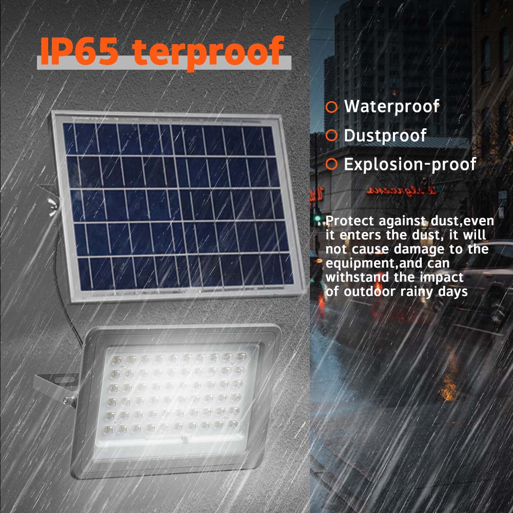 WOSEN Solar Flood Light 120W 6000K Daylight Slim Billboard Lighting Garden Patio Driveway Security Sensor Spotlight IP65 2-Year
