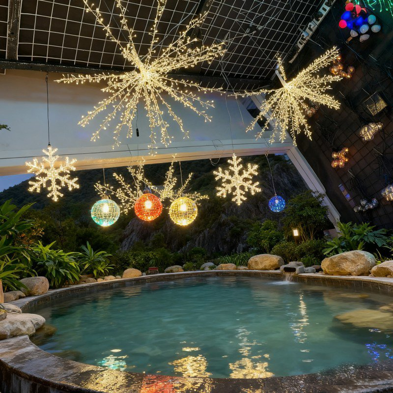 Outdoor Solar LED Firework Lights Simulated Fireworks Tree Lights for Square Event Party Waterproof Luminous Body Lamp
