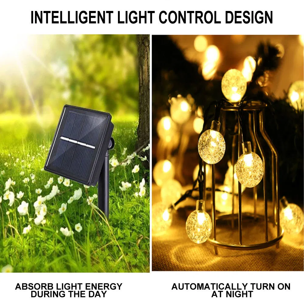 Hot Sale Bubble Shape LED Lights with Solar Operated Different Colors Tree