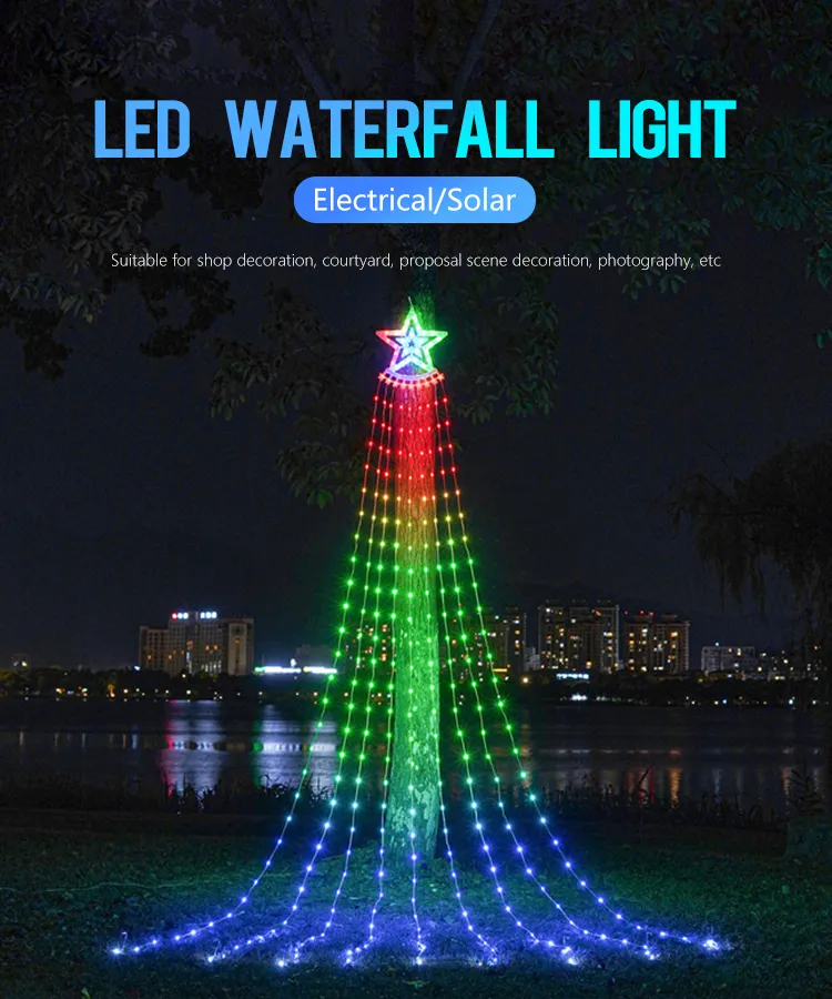 Waterfall LED String Lights