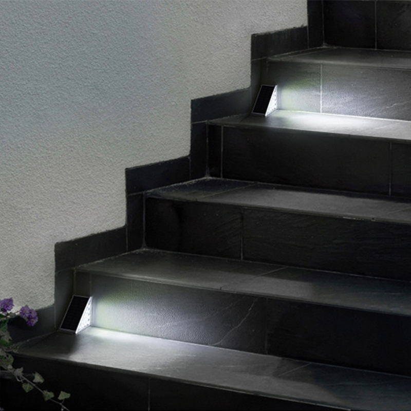 Outdoor Waterproof LED Solar Wall Sensor Light for Night Security Garden Step Stair Fence Gate Landscape Park Building Villa